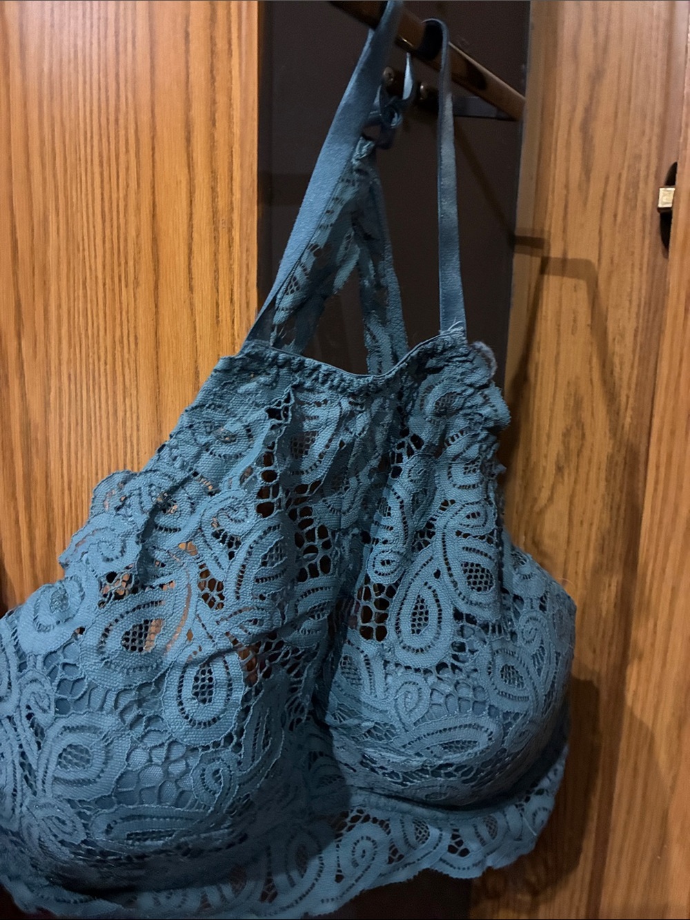 PINK Victoria's Secret Teal Lace Bralette